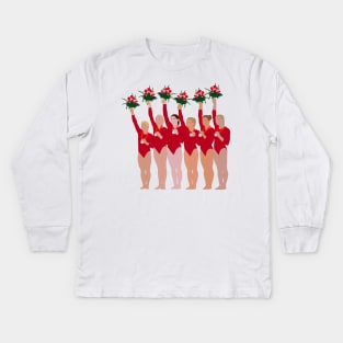 2008 Women’s Gymnastics Team Kids Long Sleeve T-Shirt